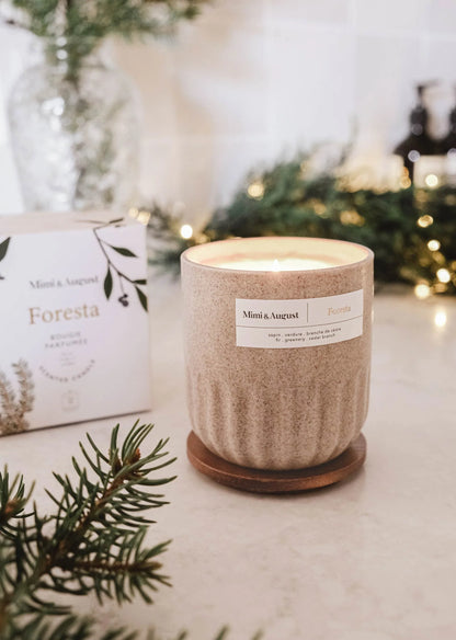 Bougie de soya 11oz - Mimi & August | Foresta