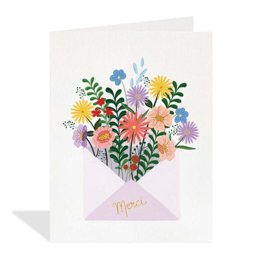 Carte - Merci fleuri